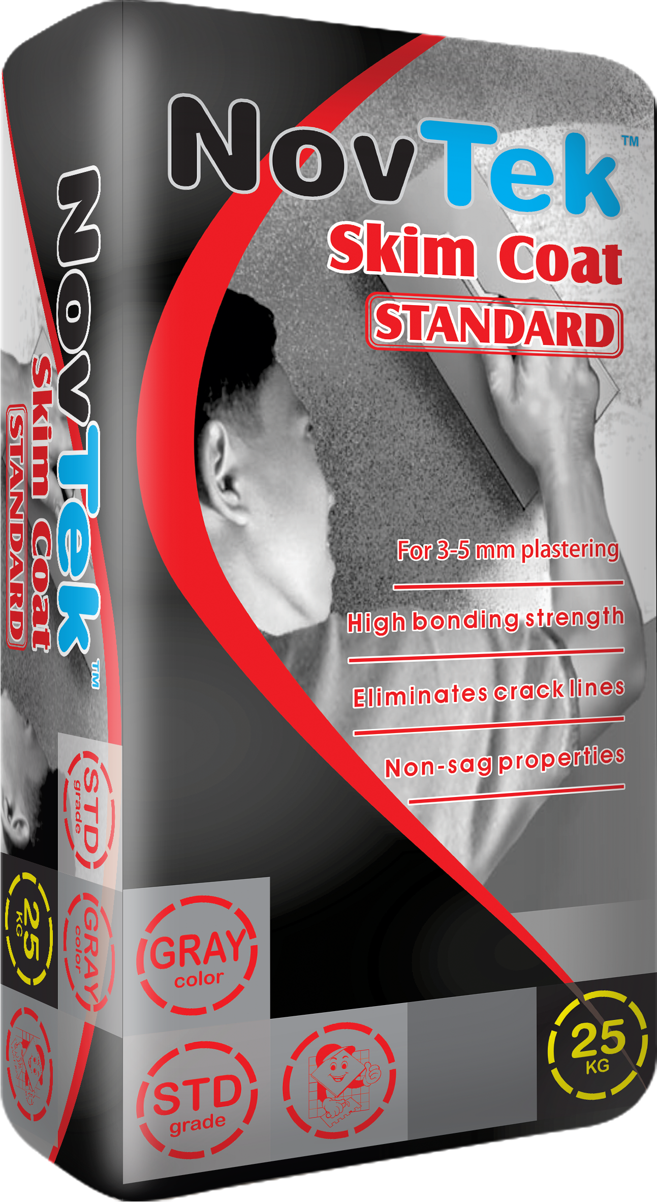 25 KG NOVTEK SKIMCOAT STANDARD GRAY