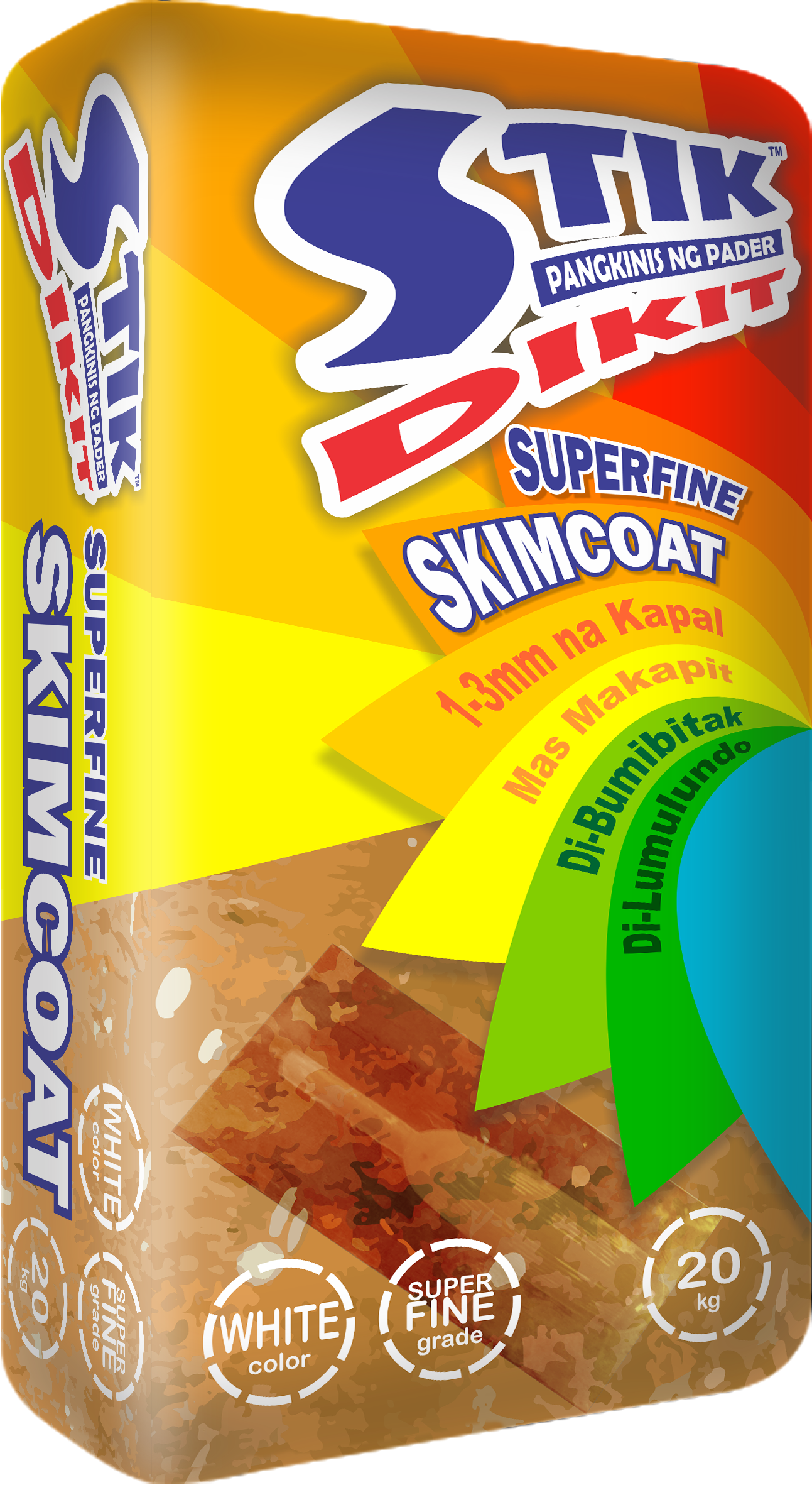 20 KG STIK DIKIT SKIMCOAT SUPERFINE GRAY