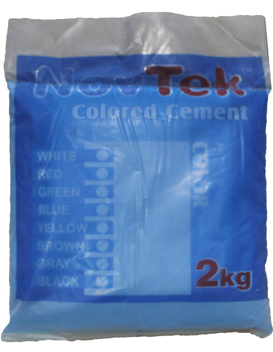 2 KG NOVTEK COLORED CEMENT BLUE – Novtek