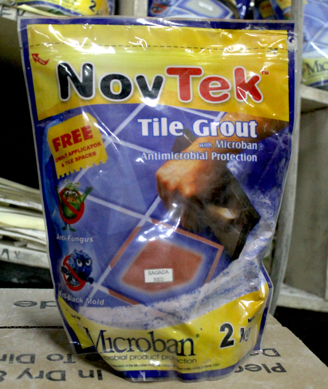 2 KG NOVTEK TILE GROUT 111 SAGADA RED