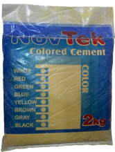 Load image into Gallery viewer, 2 KG NOVTEK COLORED CEMENT YELLOW
