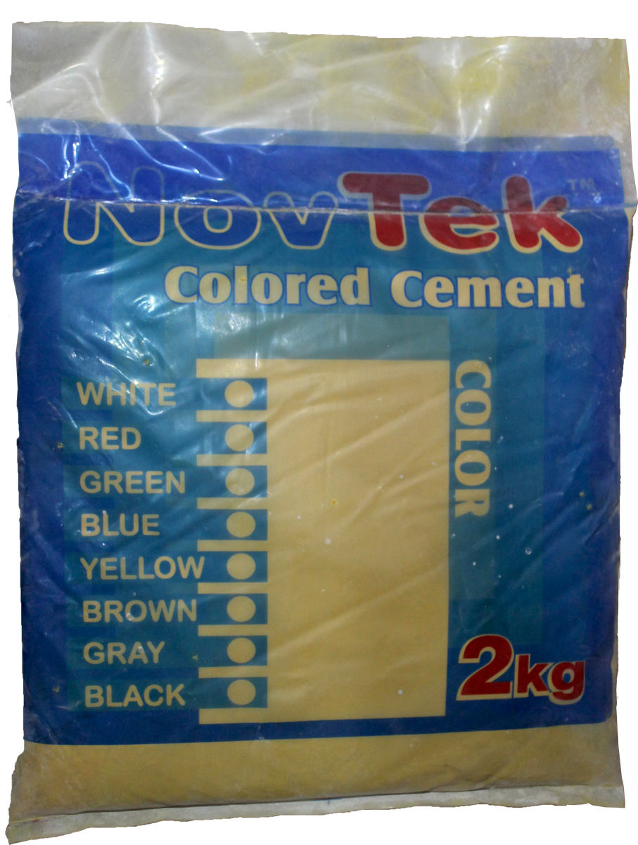 2 KG NOVTEK COLORED CEMENT YELLOW – Novtek